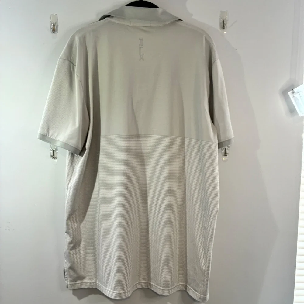 RLX Ralph Lauren Golf Polo Gray‎ Performance Sretch Moisture Wicking XL Golfcore